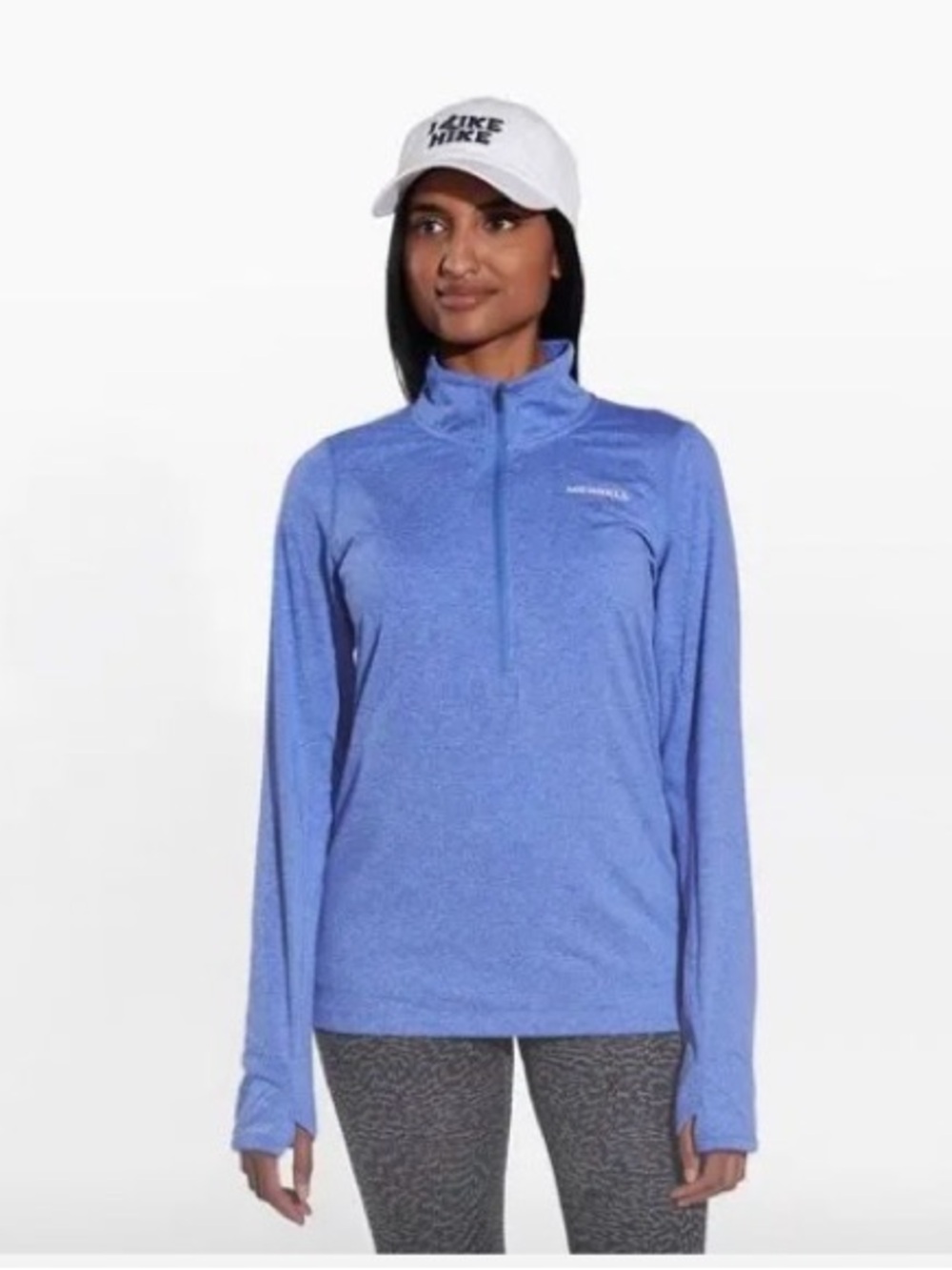 NWT Merrell Women’s Betatherm Quarter‑Zip – Azul Blue – 4‑Way Stretch – Size S